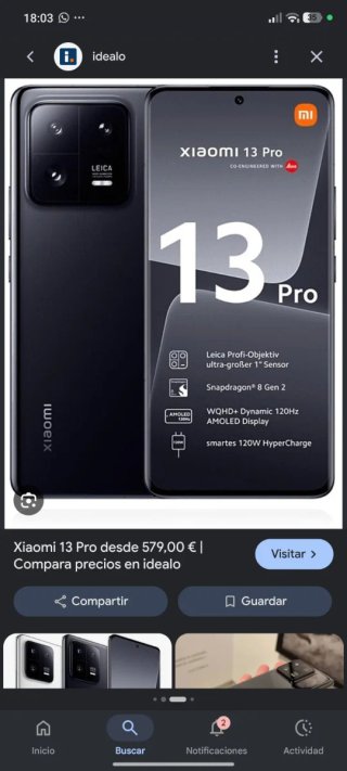 Xiaomi 13 Pro Nero NUOVO CON SCATOLA