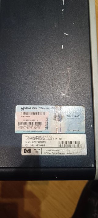 Ordenador HP Compaq dc 5700S