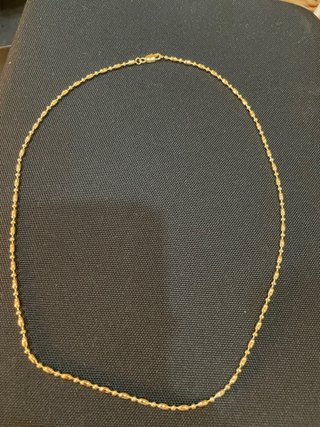Cadena de Balines en Oro Laminado 14k