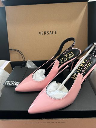Tacones Versace Rosa