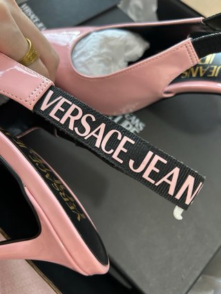 Tacones Versace Rosa