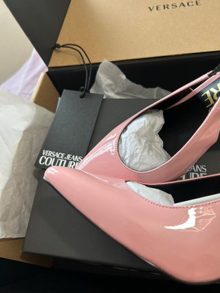 Tacones Versace Rosa
