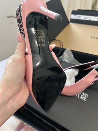 Tacones Versace Rosa