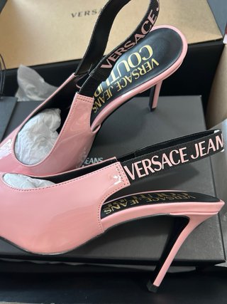 Tacones Versace Rosa