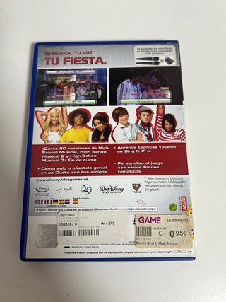 Disney Sing It High School Musical 3 PS2