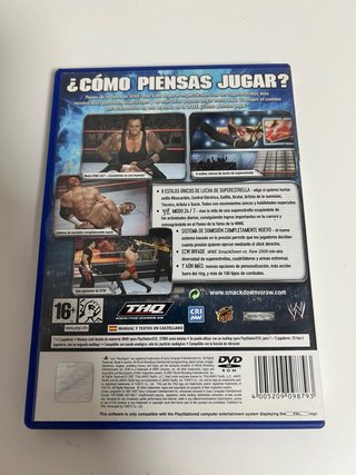 Juego PS2 Smackdown vs Raw 2008 THQ