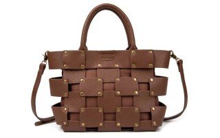 Bolso Tote Barisen de Piel Camel