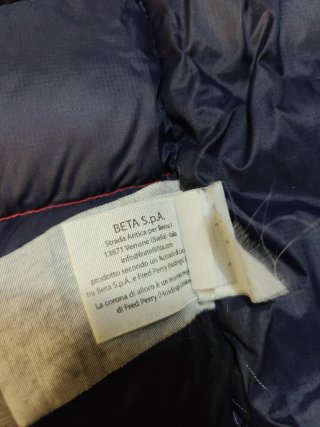 Plumífero Fred Perry Rojo - Talla S