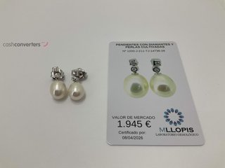 pendientes oro 18k con piedra