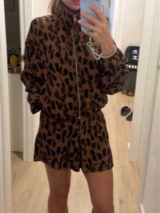 Conjunto estampado leopardo