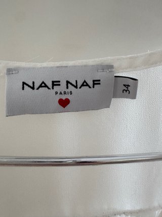 Blusa Blanca Naf Naf Talla S