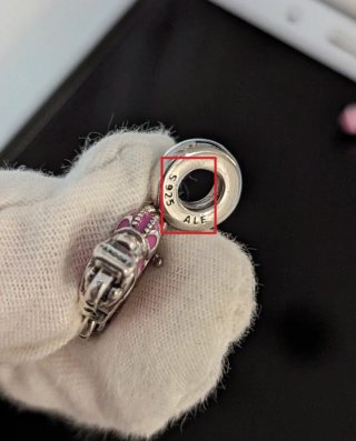 Charm Pandora moto rosa