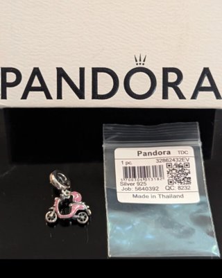Charm Pandora moto rosa