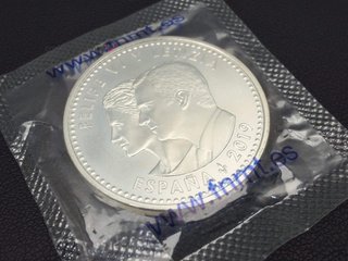 moneda plata 925mm