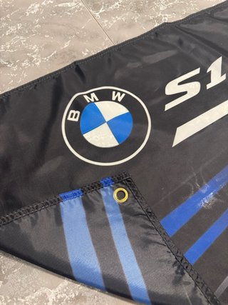 Pancarta bandera BMW S1000RR logo moto