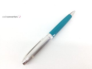 boligrafo caran d ache leman bicolor turquesa