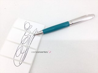 boligrafo caran d ache leman bicolor turquesa