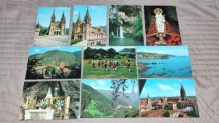 ASTURIAS, Lote 36 Postales Antiguas
