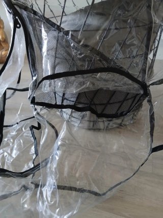 Funda lluvia plástico para carrito de bebé