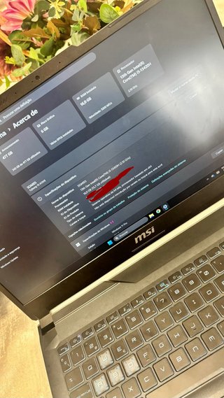 Portátil MSI Cyborg 15 i5-13420H 16GB 512GB RTX