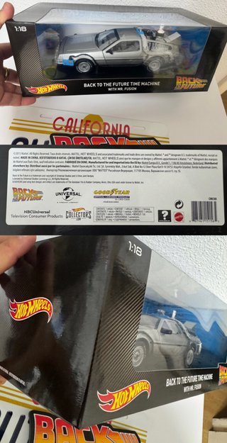 HOTWHEELS DELOREAN 1:18 REGRESO AL FUTURO OUTATIME