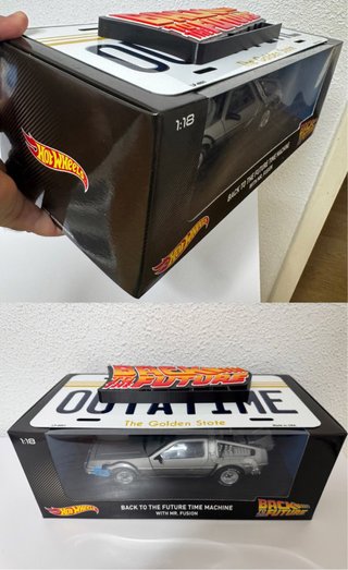 HOTWHEELS DELOREAN 1:18 REGRESO AL FUTURO OUTATIME