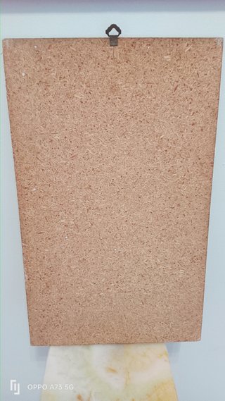 Dipinto floreale vintage su legno