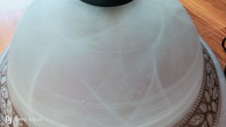 Lampadario a sospensione in vetro e metallo