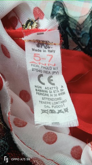 Abito Ballerina Spagnola Carnevale Rosso