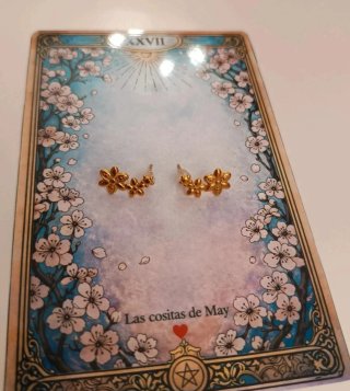 Pendientes de Flores Dorados