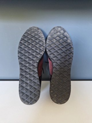 Zapatos bajos tipo Oxford granates
