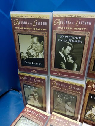 25 cintas, películas VHS. actores de leyenda