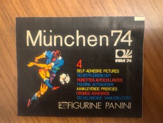 Sobre Panini Múnich 74 Sellado