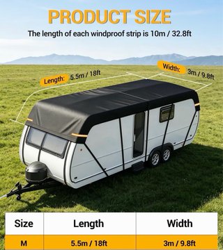 NUEVO! (70€) Funda Impermeable Caravana 5.5 x 3 m