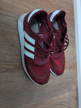 Zapatillas Adidas granate y blancas 43 1/3 US 9'5