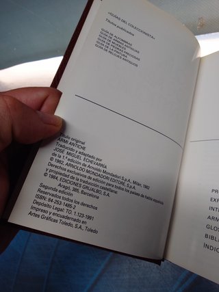 libro, GUIA DE ARMAS ANTIGUAS , GRIJALBO