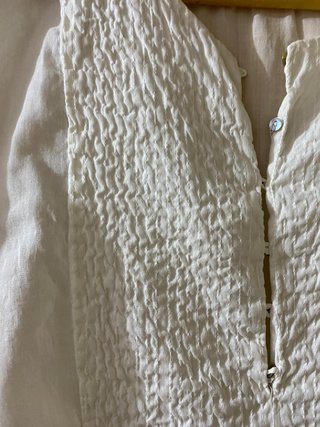 Blusa Zara Blanca Manga Corta