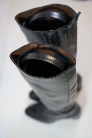 Botas Altas de Piel Negras Muratti