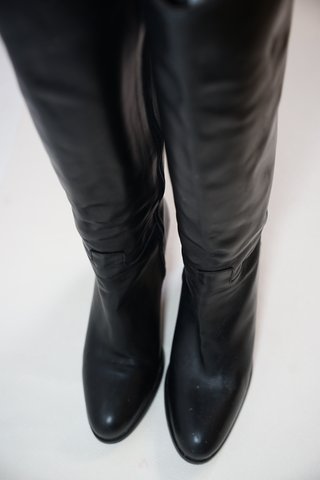 Botas Altas de Piel Negras Muratti
