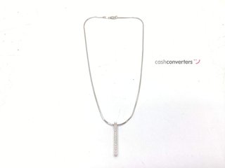 gargantilla oro 18k con piedra con circonita 19cm