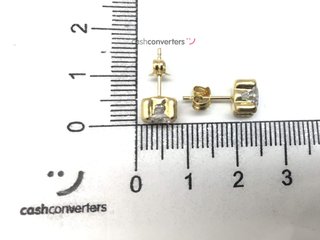 pendientes oro 18k con piedra