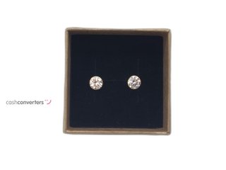 pendientes oro 18k con piedra