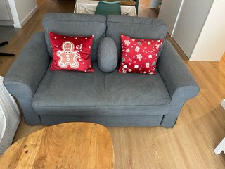 Sofá cama de dos plazas IKEA gris