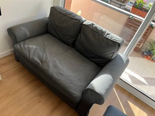 Sofá cama de dos plazas IKEA gris