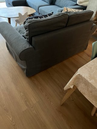 Sofá cama de dos plazas IKEA gris