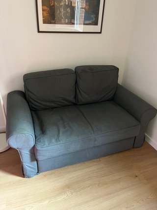 Sofá cama de dos plazas IKEA gris