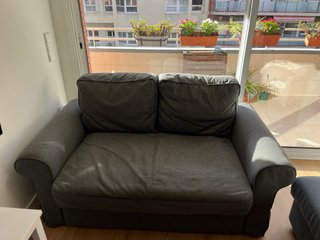 Sofá cama de dos plazas IKEA gris