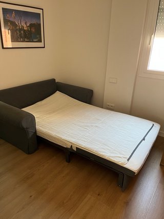 Sofá cama de dos plazas IKEA gris
