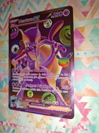 Carta Pokémon Mewtwo EX 30 Aniversario