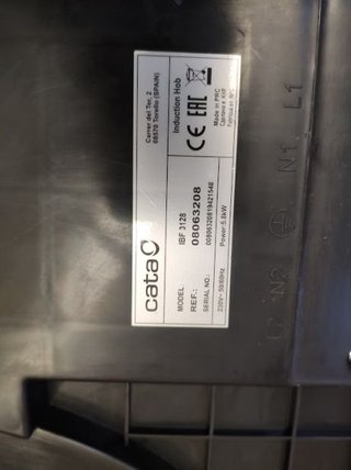 PLACA DE INDUCCIÓN CATA